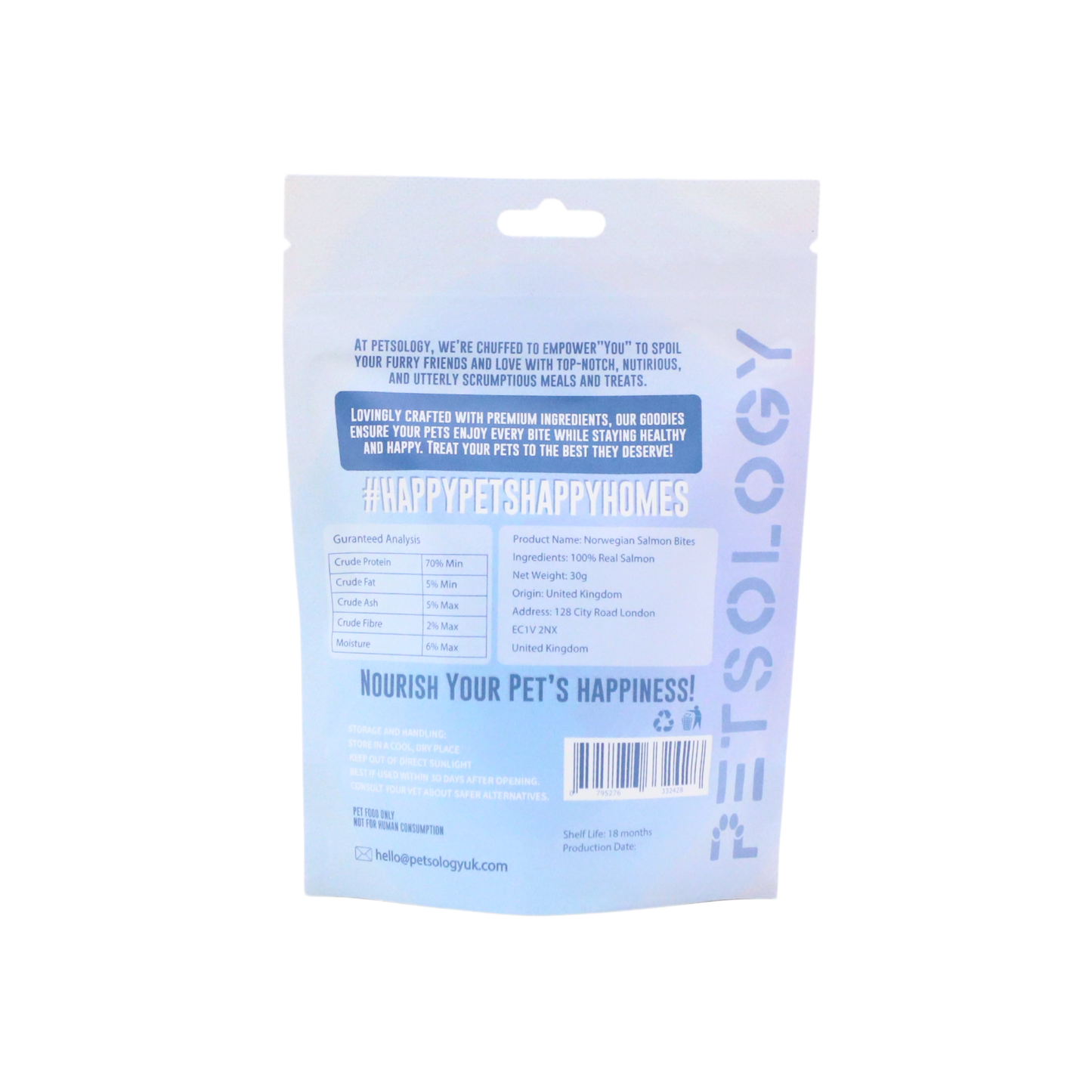 Petsology - Freeze Dried Norwegian Salmon Bites 30g/ 100g