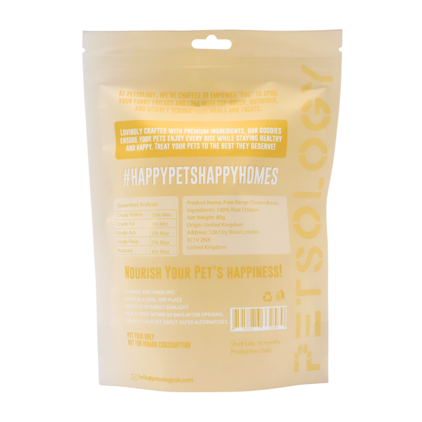 Petsology - Freeze Dried Free Range Chicken Breast 80g